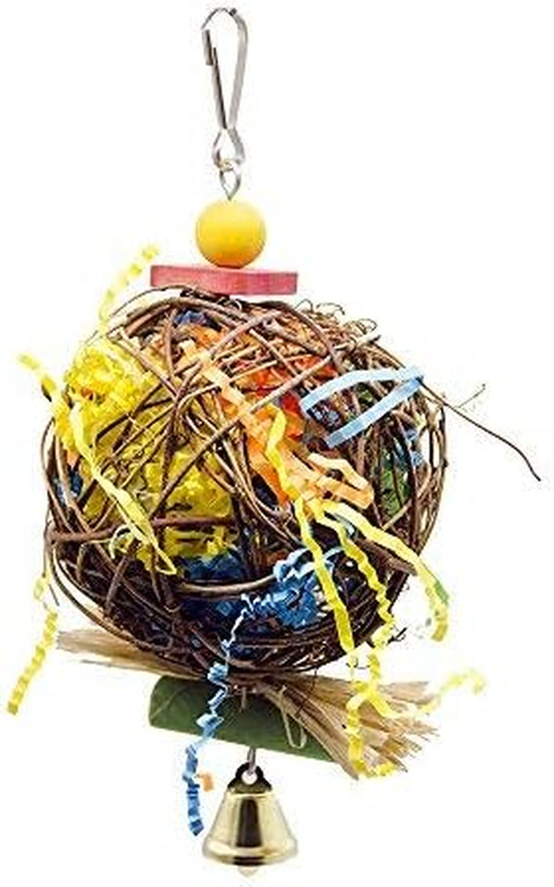 PINCHUANG 2 Pack Bird Chewing Toys Foraging Shredder Toy Parrot Cage Shredder Toy Foraging Hanging Toy for Cockatiel Conure African Grey Amazon