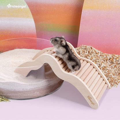 Hamster Climbing Bridge Ladder for Hamster Aryclic Sandbath Box or Other Small-Sized Pets