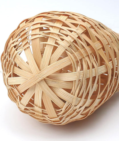 Natural Bird Houses, Bamboo Handmade Bird House, Finch Hideout Cage, Hut Toy Shelter for Outdoor