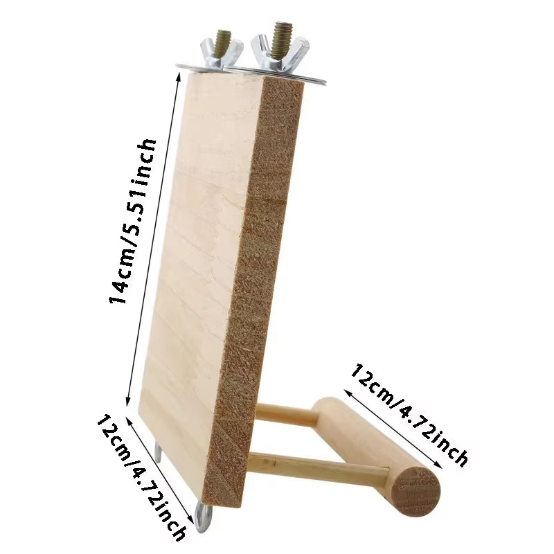 Parrot Toy Stand Stick Stand Pole T-Shaped Bird Stand Stand Perch Bird Toy Bird Cage Accessories Bird Supplies