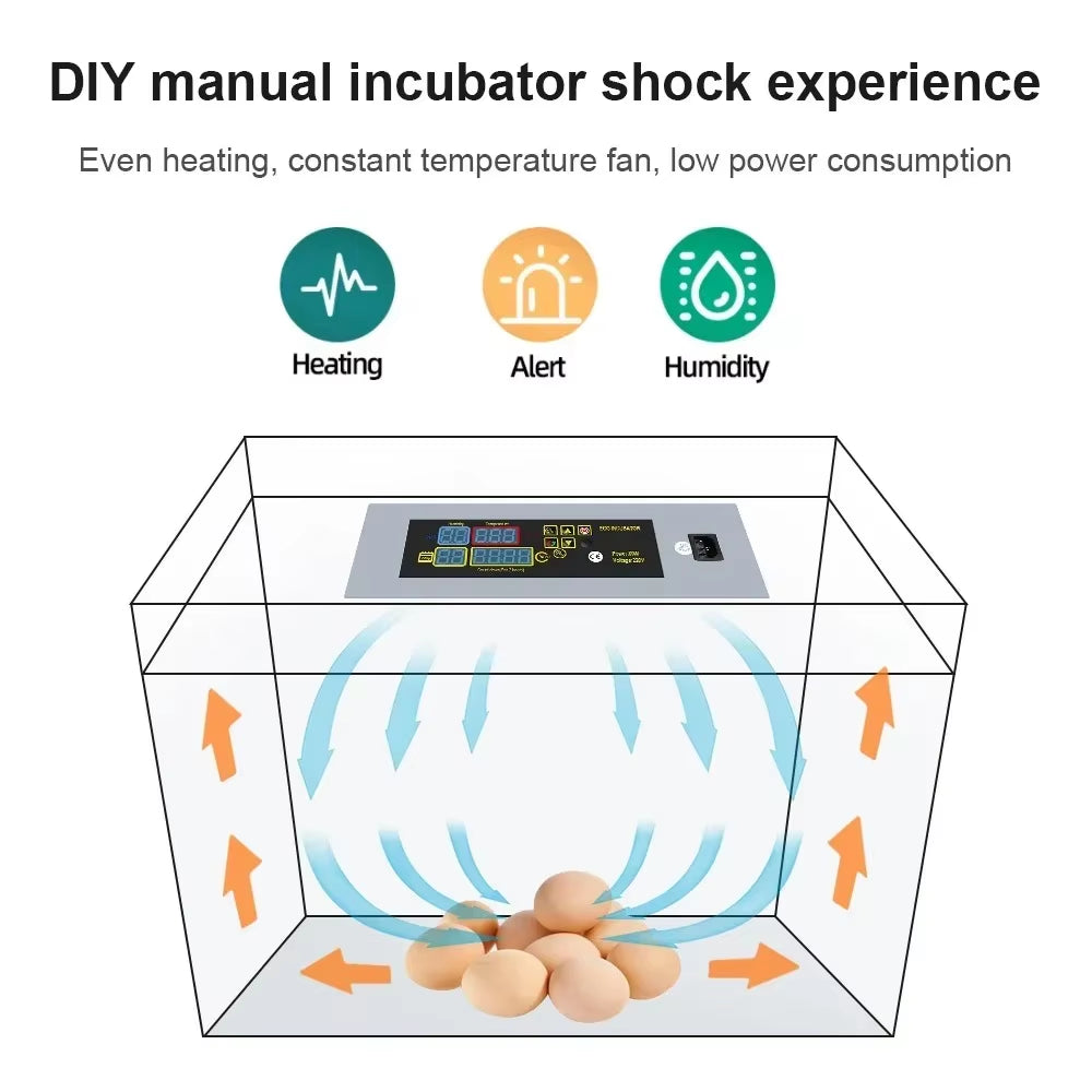 Egg Hatching Incubator DIY Incubator Mini Incubateur Controller Set DIY Egg Incubator with Temperature Control Chicken HTMC-5