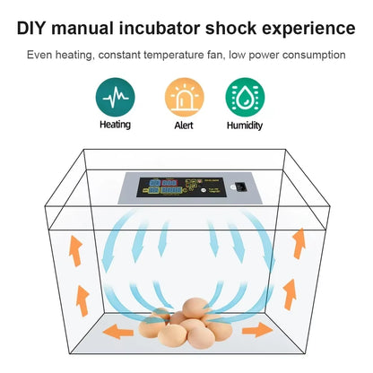 Egg Hatching Incubator DIY Incubator Mini Incubateur Controller Set DIY Egg Incubator with Temperature Control Chicken HTMC-5