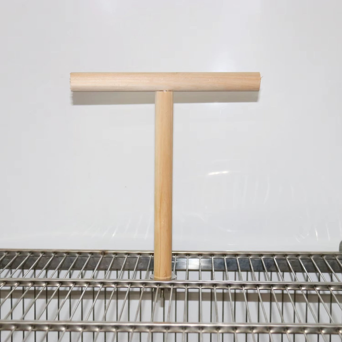 Parrot Toy Stand Stick Stand Pole T-Shaped Bird Stand Stand Perch Bird Toy Bird Cage Accessories Bird Supplies