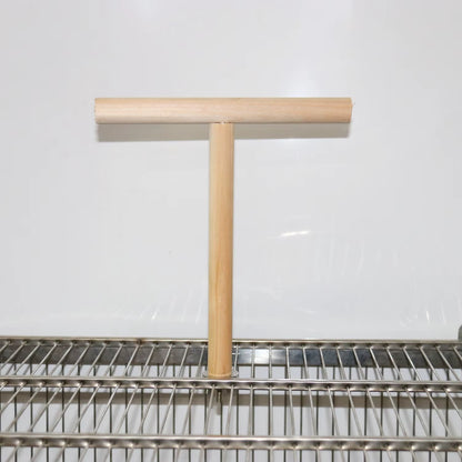 Parrot Toy Stand Stick Stand Pole T-Shaped Bird Stand Stand Perch Bird Toy Bird Cage Accessories Bird Supplies
