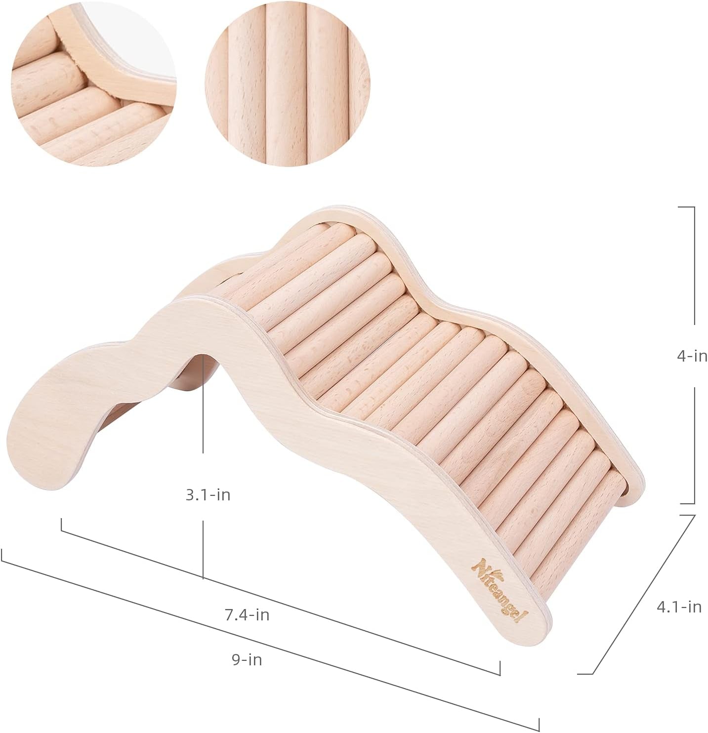 Hamster Climbing Bridge Ladder for Hamster Aryclic Sandbath Box or Other Small-Sized Pets