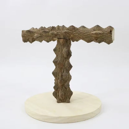 Parrot Toy Stand Stick Stand Pole T-Shaped Bird Stand Stand Perch Bird Toy Bird Cage Accessories Bird Supplies