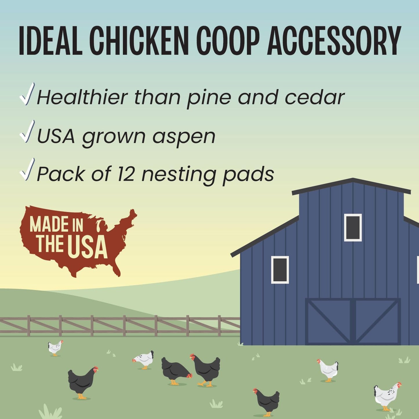 Pet Excelsior Aspen Shaving Nesting Liners 12 Pack (12 Pack)