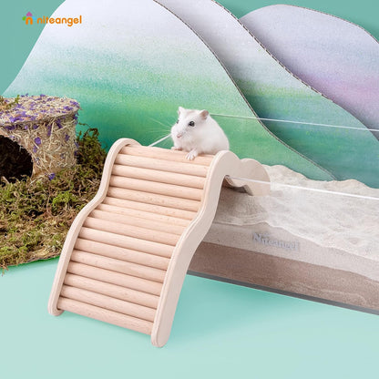Hamster Climbing Bridge Ladder for Hamster Aryclic Sandbath Box or Other Small-Sized Pets