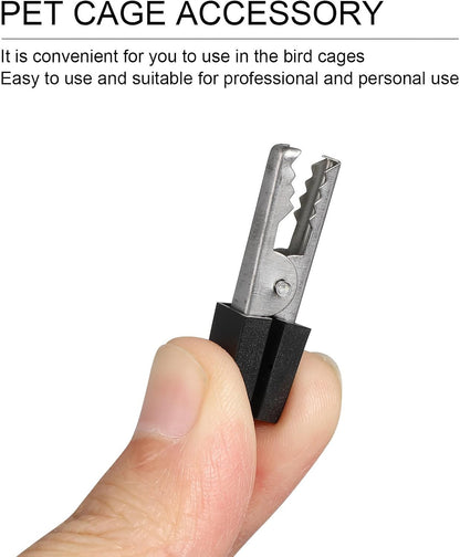 20Pcs Bird Cage Clips Safety Clip Door Lock Parrot Cage Safety Clip Pet Cages Accessories Parakeet Toys