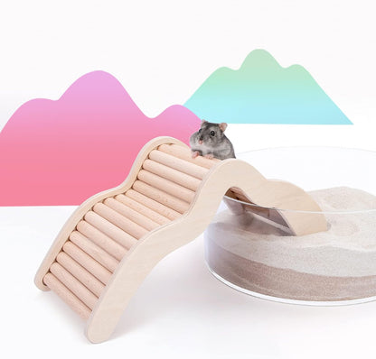 Hamster Climbing Bridge Ladder for Hamster Aryclic Sandbath Box or Other Small-Sized Pets
