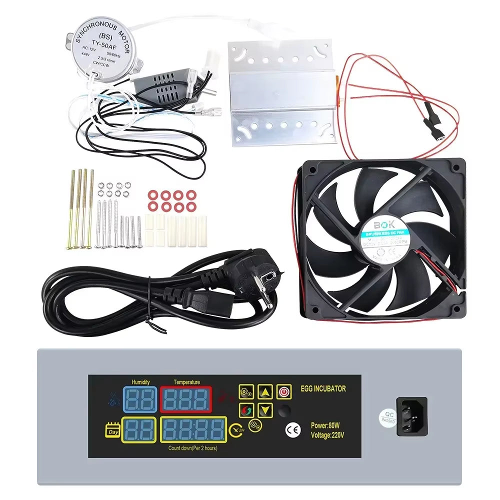 Egg Hatching Incubator DIY Incubator Mini Incubateur Controller Set DIY Egg Incubator with Temperature Control Chicken HTMC-5