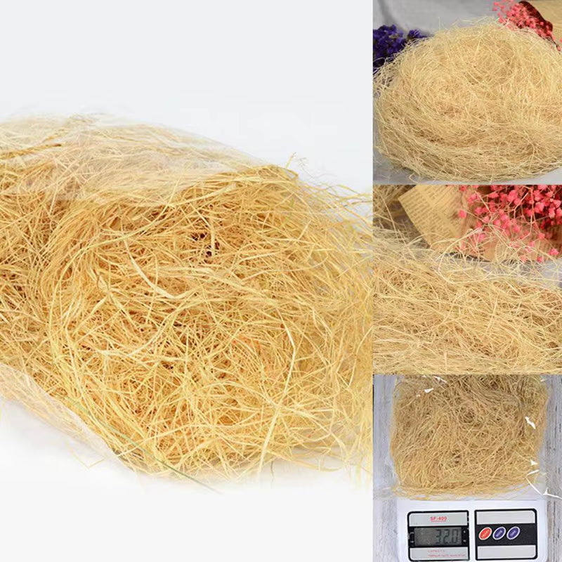 1 Pack 30G Jute Nesting Material Nest / Fibre Aviary Birds Canaries Finches Nest Filled Grass Bird Cage Accessories Decoration